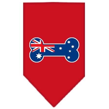 UNCONDITIONAL LOVE Bone Flag Australian  Screen Print Bandana Red Large UN847710